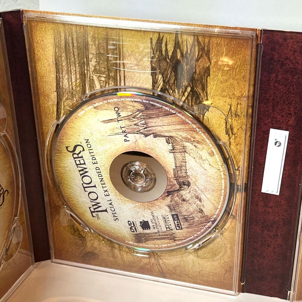 LOTR Lord of the Rings The Two Towers Special Extended DVD Edition Platinum Box - Picture 7 of 10
